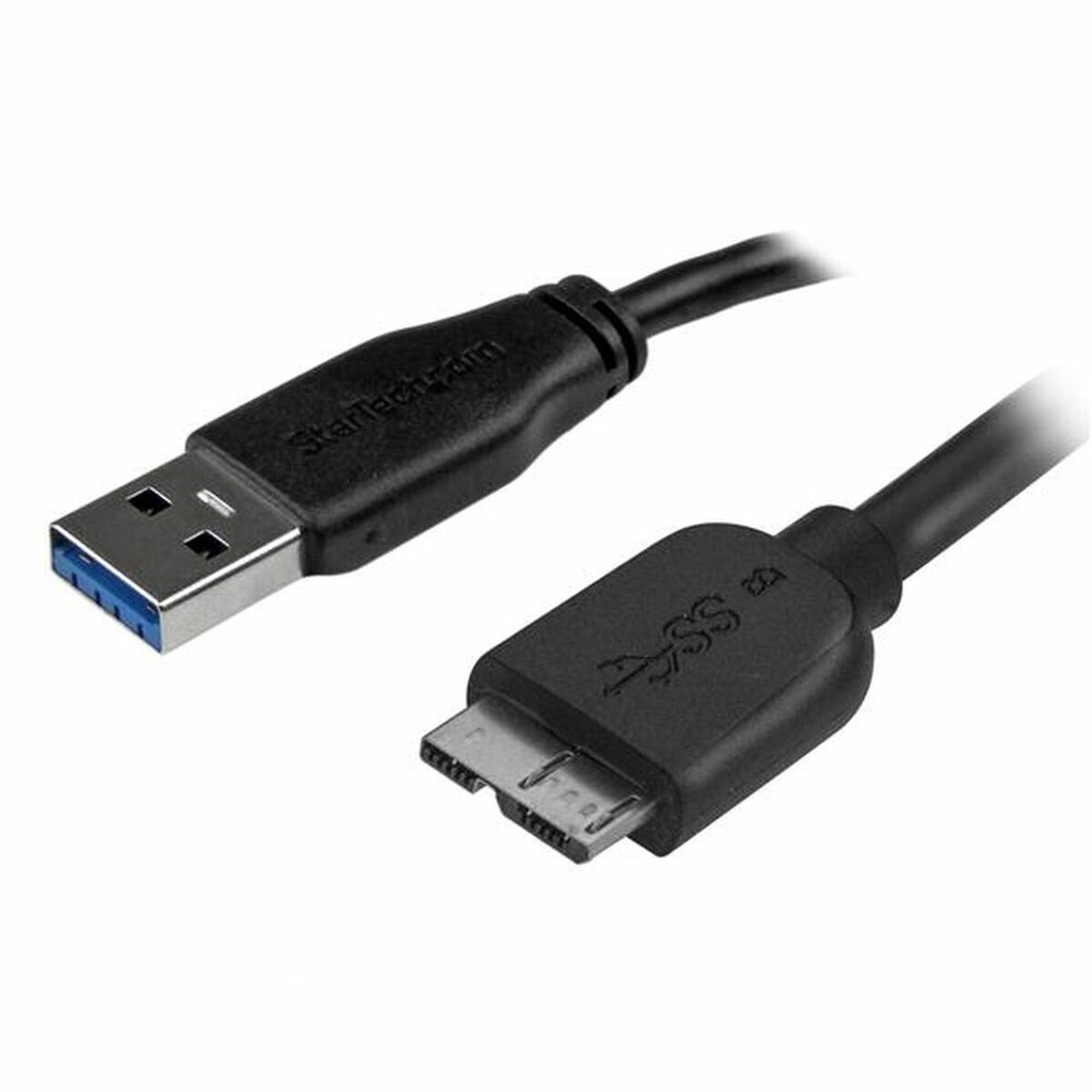 Cable USB a Micro USB Startech USB3AUB2MS           Negro