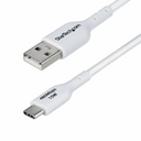 Cable USB Startech USB2AC2MNCWHE Blanco 2 m