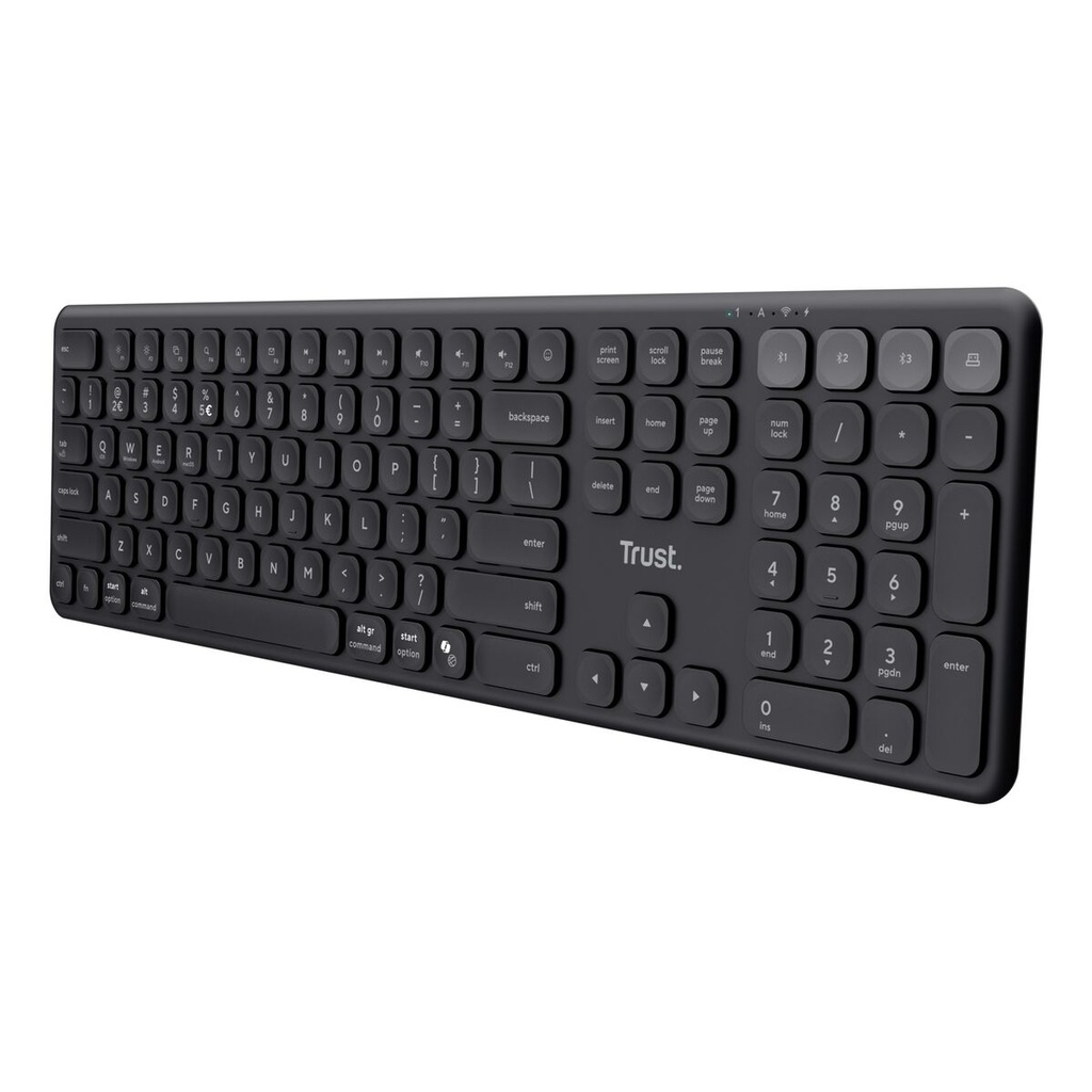 Teclado Inalámbrico Trust Vaiya Negro QWERTY Qwerty US