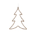 Christmas bauble Lumineo Golden Metal 34 x 46 cm