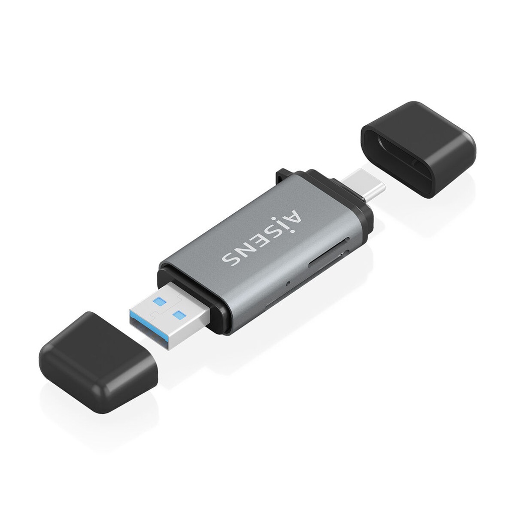 Lector de Tarjetas Aisens ASCR-2AC11-GR Gris