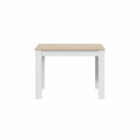 Mesa de Comedor LILIAN Blanco Marrón Madera 109 x 67 x 78 cm