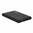 Funda Disco Duro TooQ TQE-2530B 2.5" SATA USB 3.0 Negro 2,5"