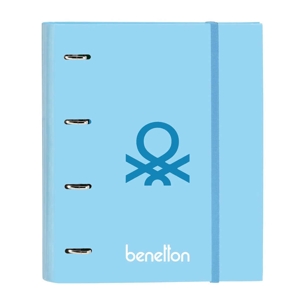 Ring binder Benetton Sequins Light Blue