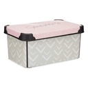 Storage Box Kipit Vibes Pink Plastic 5 L 19 x 13,5 x 29,5 cm
