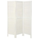 Folding screen Atmosphera White Paolownia wood (170 x 119 cm)
