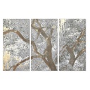 Lienzo DKD Home Decor Lienzo Madera MDF 150 x 3,8 x 100 cm (3 Piezas)