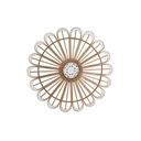 Wall Decoration DKD Home Decor White Brown Natural Urban 70 x 1.5 x 70 cm 70 x 1,5 x 70 cm 73 x 1,5 x 73 cm