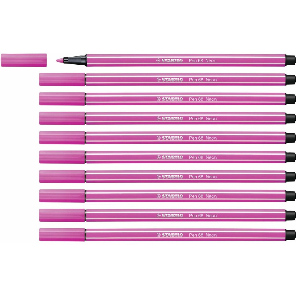Rotuladores Stabilo Pen 68 Fluorescente Rosa (10 Piezas)