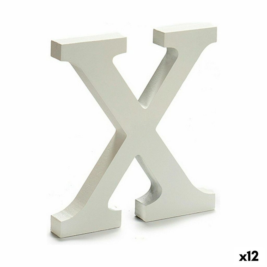 Letra Pincello X Blanco 1,8 x 21 x 17 cm (12 Unidades)