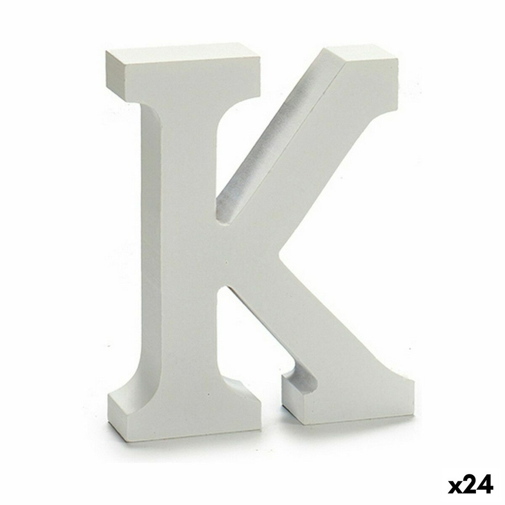Letter Pincello K White 2 x 16 x 14,5 cm (24 Units)