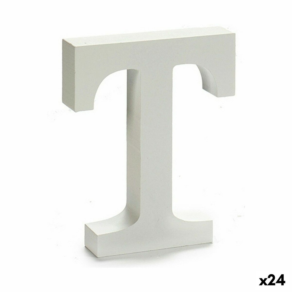 Letra Pincello T Blanco 2 x 16 x 14,5 cm (24 Unidades)