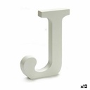 Letter Pincello J White 1,8 x 21 x 17 cm (12 Units)