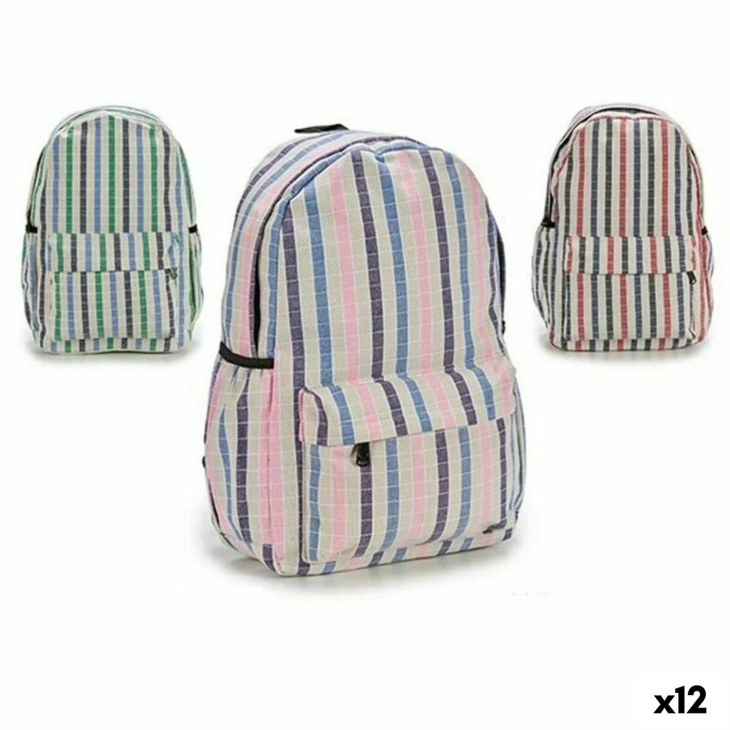 Mochila Escolar Pincello AR1903643 Multicolor 13 x 45 x 31 cm Rayas (12 Unidades)