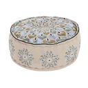 Puff DKD Home Decor Azul Beige
