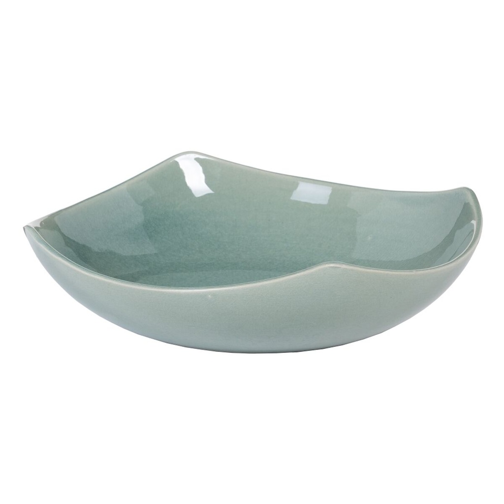 Centro de Mesa Azul Cerámica 29,5 x 29,5 x 8 cm
