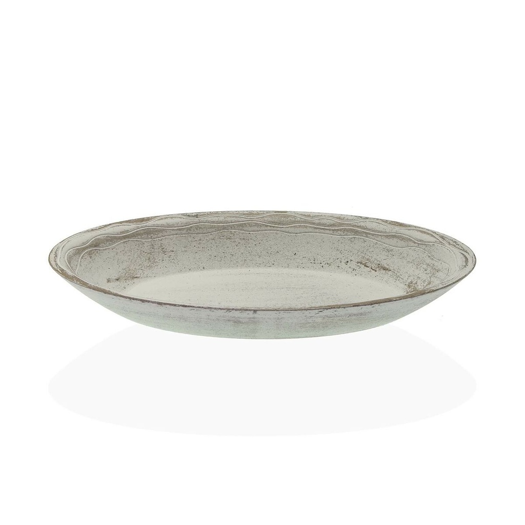 Centro de Mesa Versa Blanco Madera MDF 17,5 x 9 x 35 cm