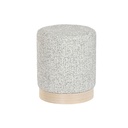 Reposapiés DKD Home Decor 32 x 32 x 38 cm Scandi Gris claro