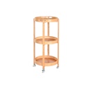 Serving trolley DKD Home Decor Natural 44 x 44 x 90 cm