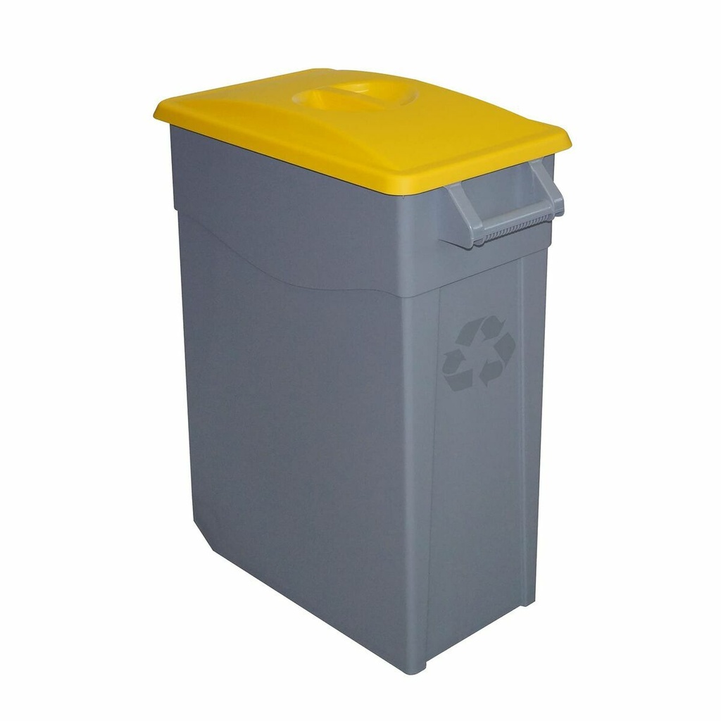 Recycling Waste Bin Denox Yellow 65 L