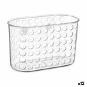 Bath Organiser Caddy Berilo 54160 Transparent PVC Plastic 19,3 x 12 x 9 cm (12 Units)