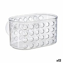 Bath Organiser Caddy Berilo CB25262A Transparent PVC polystyrene 15,8 x 8,5 x 8 cm (12 Units)