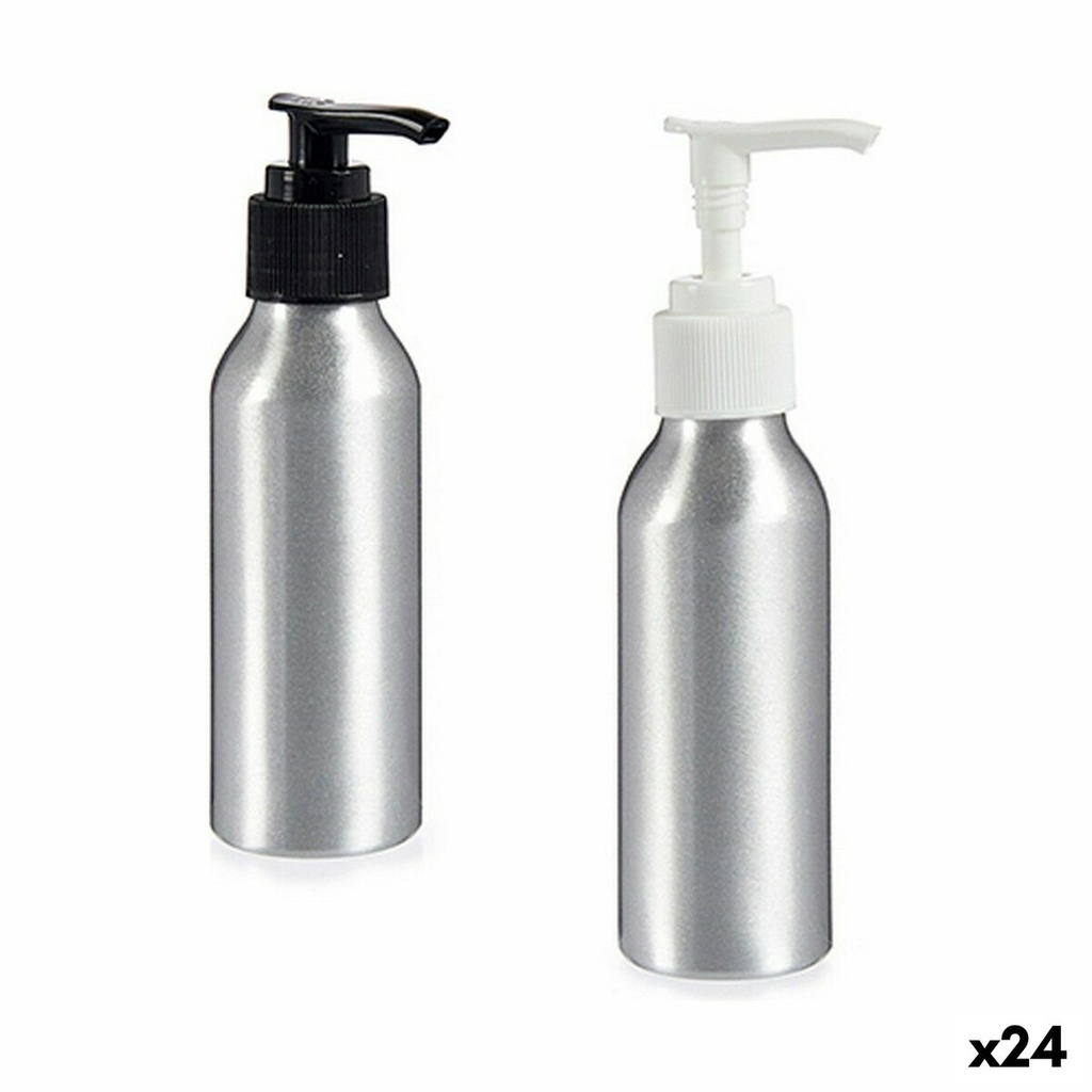 Soap Dispenser Berilo CH9979-1 Silver Metal polypropylene 100 ml 4 x 13 x 5 cm (24 Units)