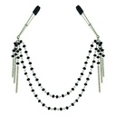 Pinzas para Pezones con Perlas Negras Midnight Sportsheets SS520-31