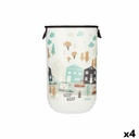 Cesto para la Ropa Kipit QOJA KESE-4 Plástico Infantil Carretera 40 L 34 x 52,3 x 34 cm (4 Unidades)
