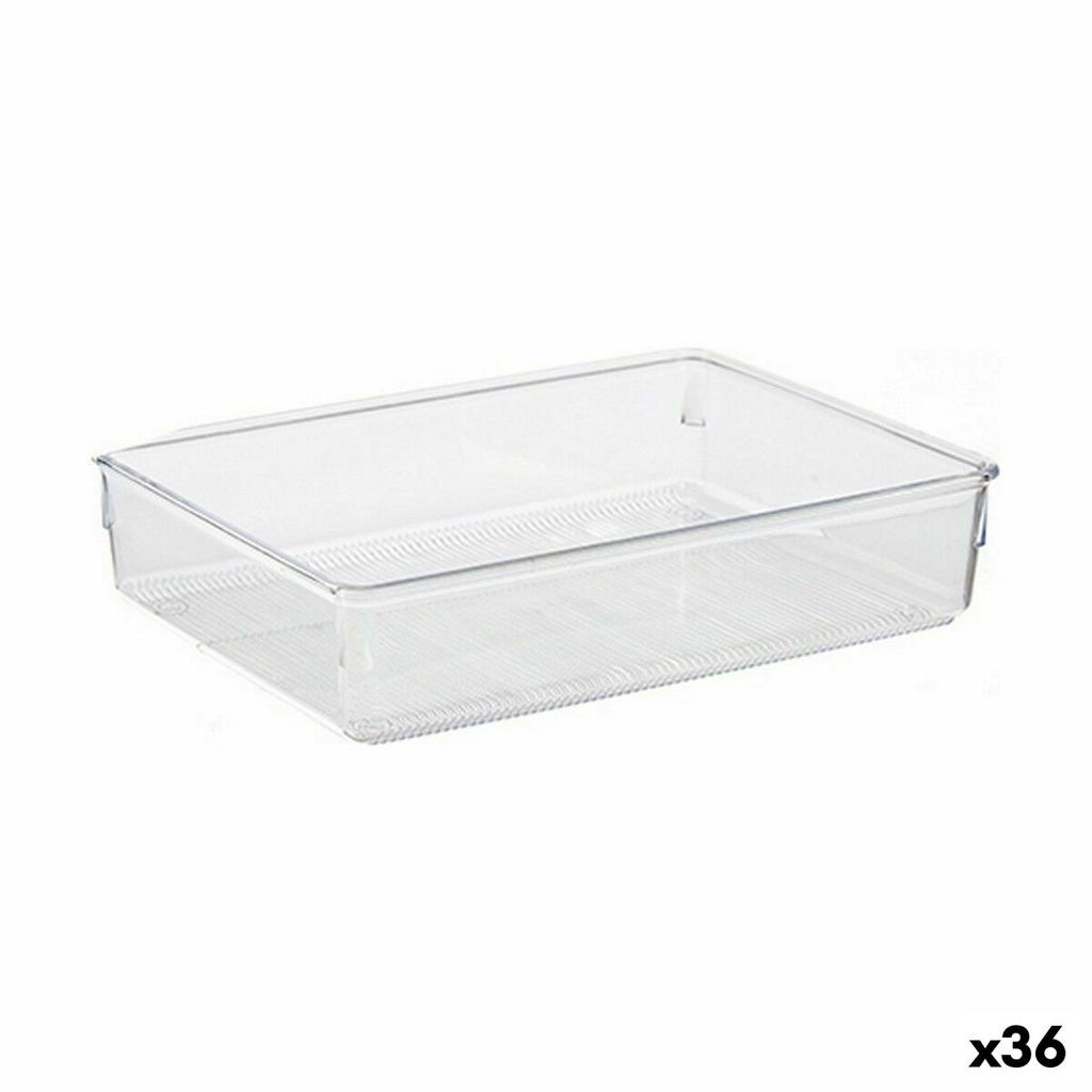 Organizador Multiusos CH99113-1 Transparente Plástico 24 x 5,5 x 15,8 cm Multiusos (36 Unidades)