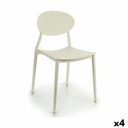 Silla de Comedor Blanco Plástico 41 x 81 x 49 cm (4 Unidades)