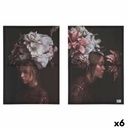 Canvas Gift Decor PC342265 Canvas 50 x 3,5 x 70 cm 70 x 50 x 1,5 cm Lady