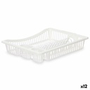 Escurridor para Fregadero Kinvara YMA04 1095 01 Blanco 45,5 x 8 x 36,5 cm (12 Unidades)