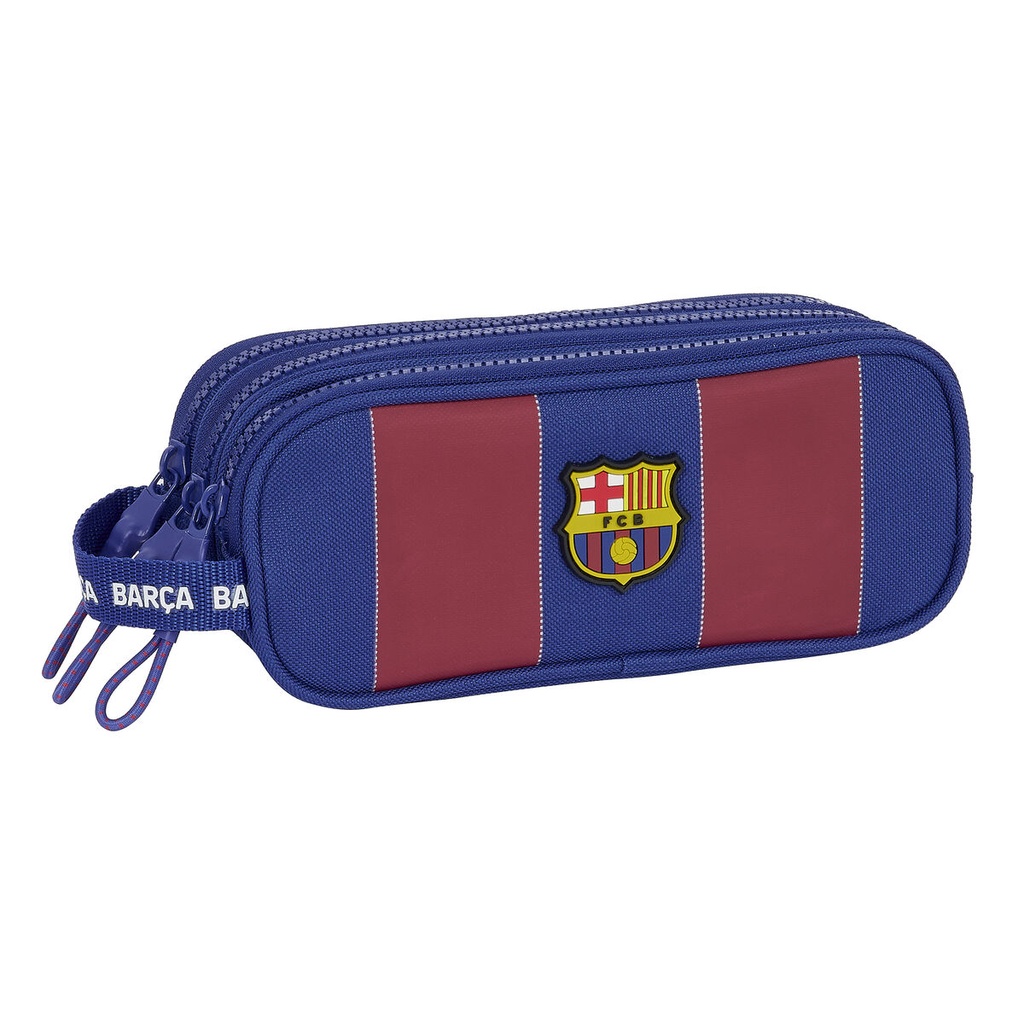Portatodo Doble F.C. Barcelona Rojo Azul marino 21 x 8.5 x 7 cm