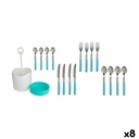Set de Cubiertos Kinvara HQ223H10 Azul Acero Inoxidable (8 Unidades)