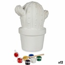 Paint Your Own Money Box Pincello BS2075L Cactus 12 x 21 x 17 cm (12 Units)