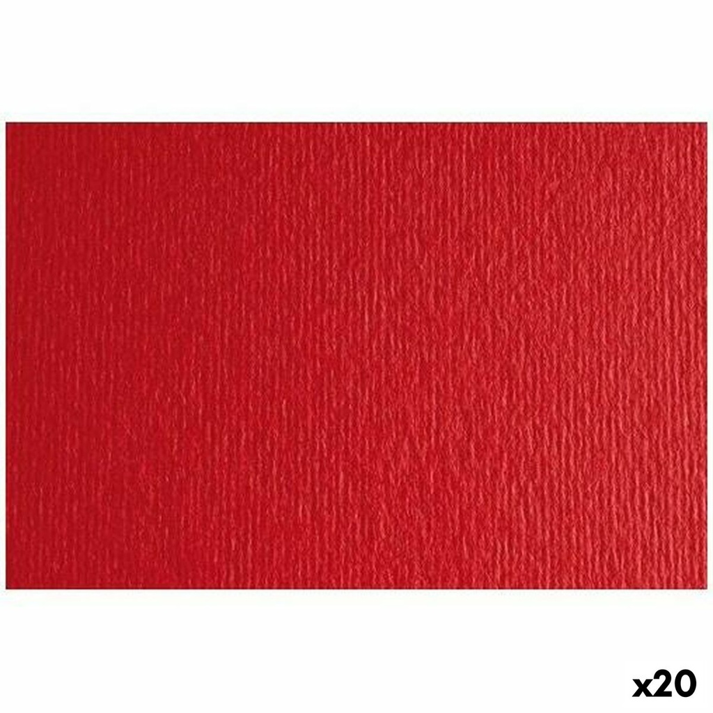 Cartulina Sadipal LR 200 Rojo 50 x 70 cm Texturizada (20 Unidades)