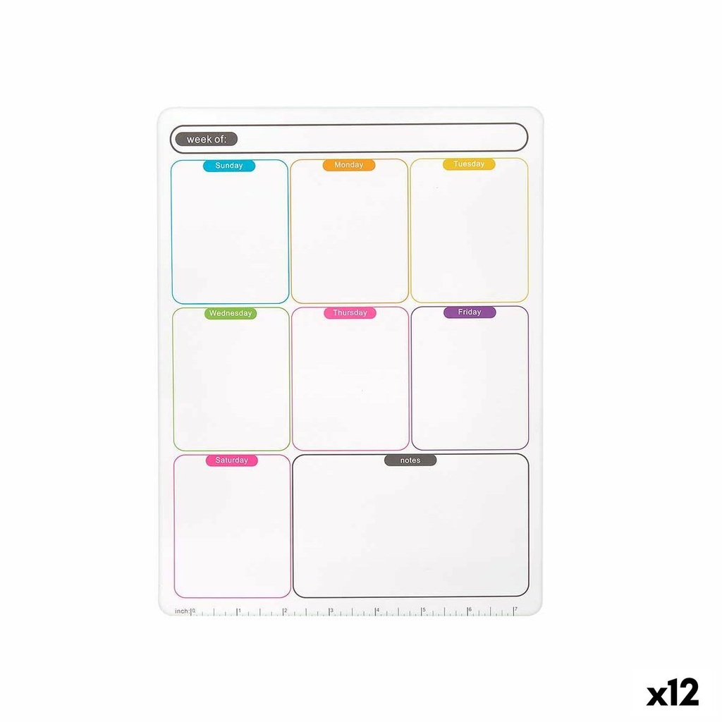 Weekly Planner Pincello 425 White A4 Magnet (12 Units)