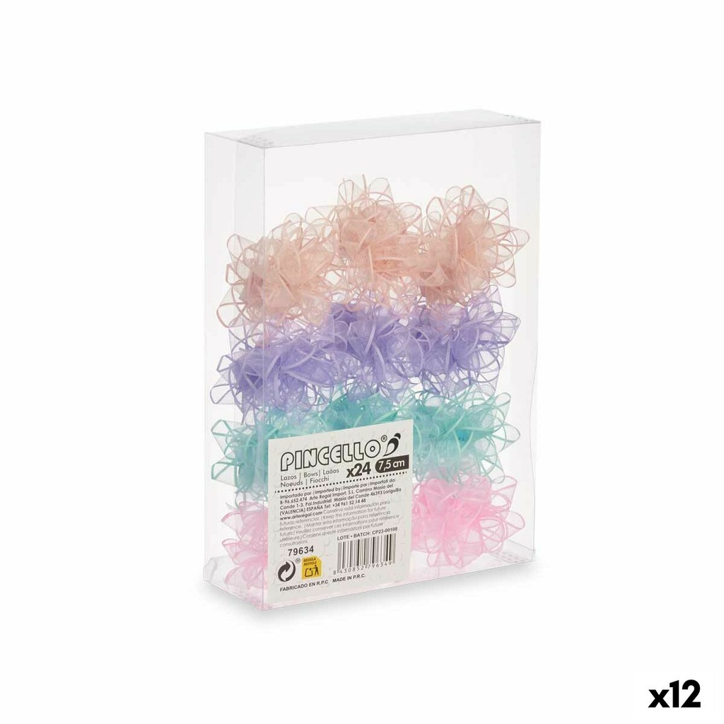 Lazos Pincello 10 PVC 7,5 cm Pastel (12 Unidades)