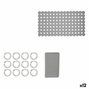 Set de Baño Berilo CN-B6032A-GREY Gris PVC Polietileno EVA (12 Unidades)