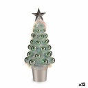 Árbol de Navidad Krist+ 18CH315/IRIDESCENT Verde Polipropileno PET Plástico Árbol de Navidad 12,2 x 30 x 12,2 cm (12 Unidades)