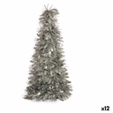 Árbol de Navidad Krist+ 19CH488/MATTE Plateado Plata Polipropileno PET Árbol de Navidad 27 x 45,5 x 27 cm Espumillón (12 Unidade
