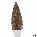 Árbol de Navidad Krist+ 2420/13-2-5 Menta Champagne Plástico Árbol de Navidad 10 x 33 x 10 cm (6 Unidades)