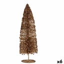 Árbol de Navidad Krist+ R201-034P-3 Dorado Árbol de Navidad 10 x 41 x 10 cm Lentejuelas (6 Unidades)