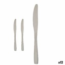 Set de Cuchillos Kinvara KT190017-1 Plateado Acero Inoxidable 55,5 x 2 x 0,5 cm (12 Unidades)