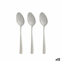 Set de Cucharas Kinvara KT190017-3 Plateado Acero Inoxidable 21 x 4,5 x 2,5 cm (12 Unidades)