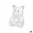 Hucha para Pintar Pincello 19282 Cerámica Cerdo 9 x 11,8 x 8,5 cm (12 Unidades)