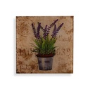 Cuadro Versa Lavanda Cristal 1 x 30 x 30 cm