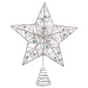 Estrella de Navidad Plateado Metal 20 x 5 x 25 cm