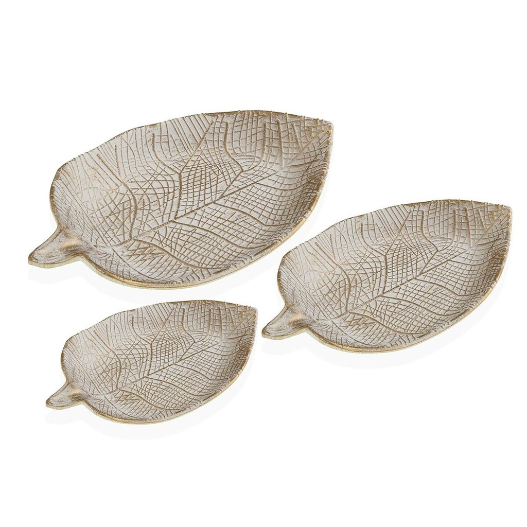 Centerpiece Versa White MDF Wood 7 x 20 x 29 cm (3 Pieces)